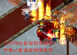 法师PK必备宠物有哪些?传奇sf最强宠物推荐榜 法师PK必备宠物有哪些?传奇sf最强宠物推荐榜