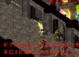 新手如何快速上手单职业中变传奇?从零起步称霸玛法大陆的秘诀是什么? 新手如何快速上手单职业中变传奇?从零起步称霸玛法大陆的秘诀是什么?