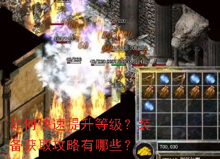 如何快速提升等级?装备获取攻略有哪些? 如何快速提升等级?装备获取攻略有哪些?