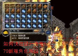 如何快速提升传奇1.70新服角色等级? 如何快速提升传奇1.70新服角色等级?