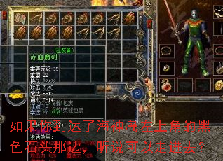 如果你到达了海神岛左上角的黑色石头那边,听说可以走进去? 如果你到达了海神岛左上角的黑色石头那边,听说可以走进去?