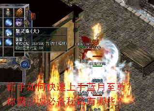 新手如何快速上手蓝月至尊?称霸沙城必备秘籍有哪些? 新手如何快速上手蓝月至尊?称霸沙城必备秘籍有哪些?