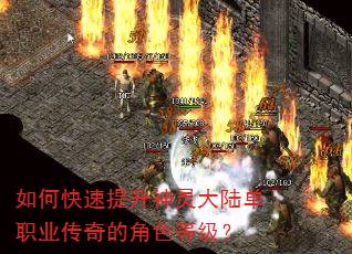 如何快速提升神灵大陆单职业传奇的角色等级? 如何快速提升神灵大陆单职业传奇的角色等级?