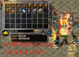 如何辨别新开传奇私服中魔龙教主的真伪? 如何辨别新开传奇私服中魔龙教主的真伪?