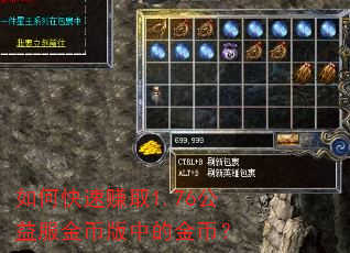 如何快速赚取1.76公益服金币版中的金币? 如何快速赚取1.76公益服金币版中的金币?