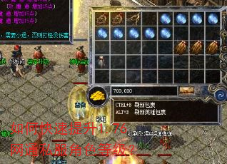 如何快速提升1.76网通私服角色等级? 如何快速提升1.76网通私服角色等级?