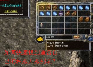 如何快速找到适合自己的私服开服列表? 如何快速找到适合自己的私服开服列表?