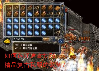如何选择适合1.76精品复古私服的装备? 如何选择适合1.76精品复古私服的装备?