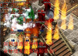 如何快速提升传奇1.76合计版本的等级和装备? 如何快速提升传奇1.76合计版本的等级和装备?
