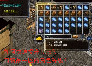 如何快速提升1.76传奇精品一区的角色等级? 如何快速提升1.76传奇精品一区的角色等级?