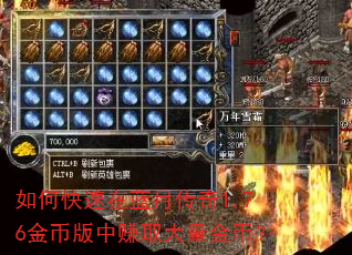 如何快速在蓝月传奇1.76金币版中赚取大量金币? 如何快速在蓝月传奇1.76金币版中赚取大量金币?