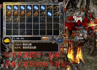 如何快速提升1.76雷霆复古首区的角色等级? 如何快速提升1.76雷霆复古首区的角色等级?